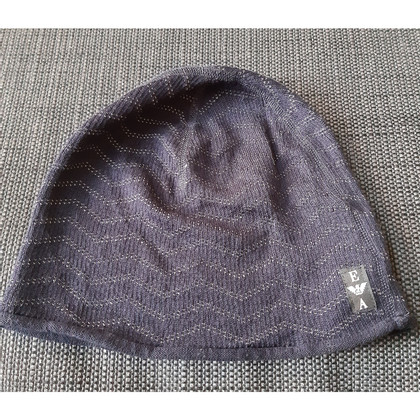 Emporio Armani Hut/Mütze aus Baumwolle in Blau