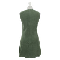 Balenciaga Kleid aus Wildleder in Grün