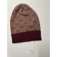 Gucci Chapeau/Casquette en Laine en Bordeaux