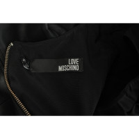 Moschino Love Robe en Cuir en Noir