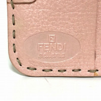 Fendi Täschchen/Portemonnaie aus Leder in Rosa / Pink