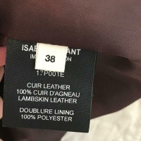 Isabel Marant Etoile Jacke/Mantel aus Leder in Creme