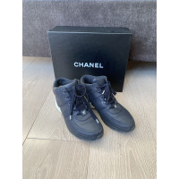 Chanel Sneakers Leer in Blauw