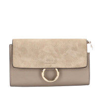 Chloé Faye Bag Leer in Beige