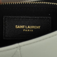 Saint Laurent Jamie aus Leder in Weiß