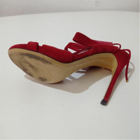 Casadei Sandals Suede in Red