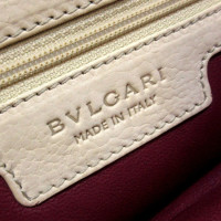Bulgari Handtasche aus Leder in Beige