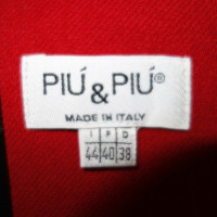 Piu & Piu Cappotto in lana rosso