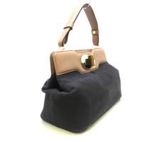 Bulgari Handbag Canvas in Black