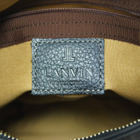 Lanvin Handtasche aus Leder in Schwarz