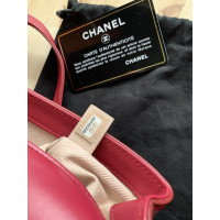 Chanel Flap Bag Leer in Bordeaux
