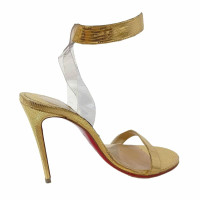 Christian Louboutin Sandalen Leer in Goud