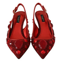 Dolce & Gabbana Sandali in Rosso