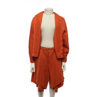 Gianni Versace Anzug aus Baumwolle in Orange