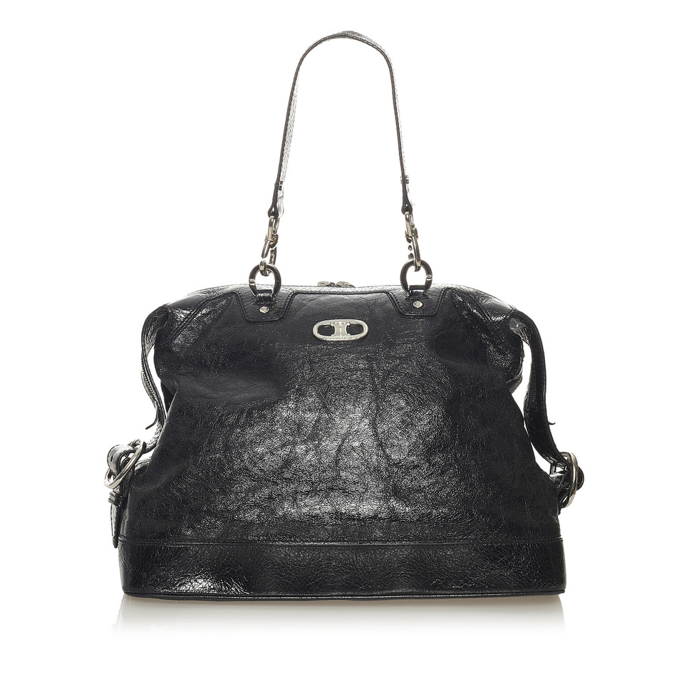 Céline Handbag Patent leather in Black