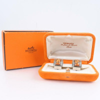 Hermès Oorbel Zilver in Oranje