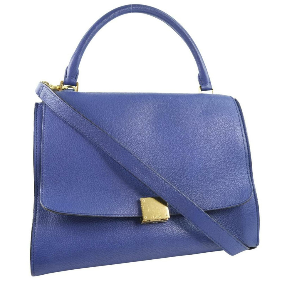 Céline Trapeze Bag in Blu
