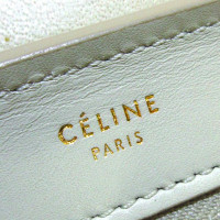 Céline Trapeze Small 27cm aus Leder in Weiß