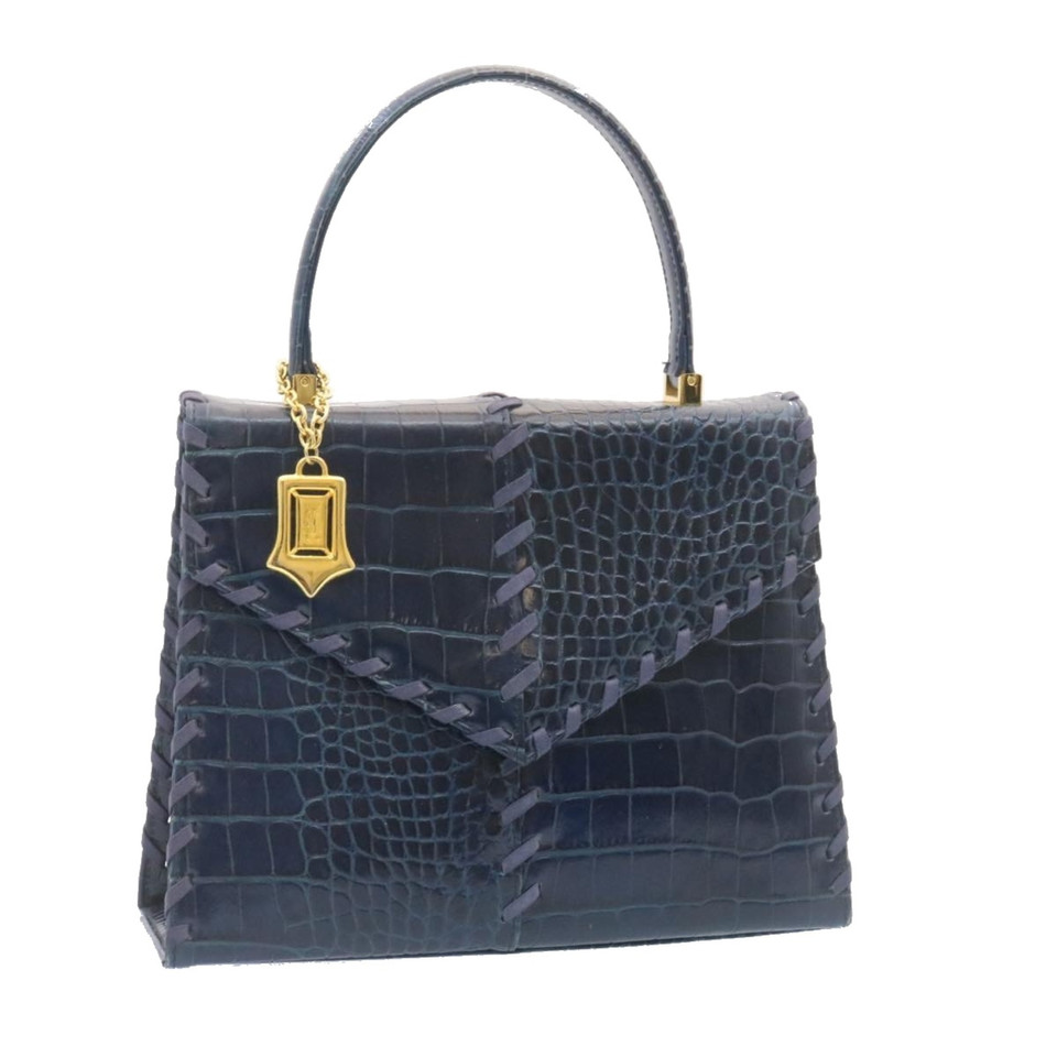 Saint Laurent Handbag Leather in Violet