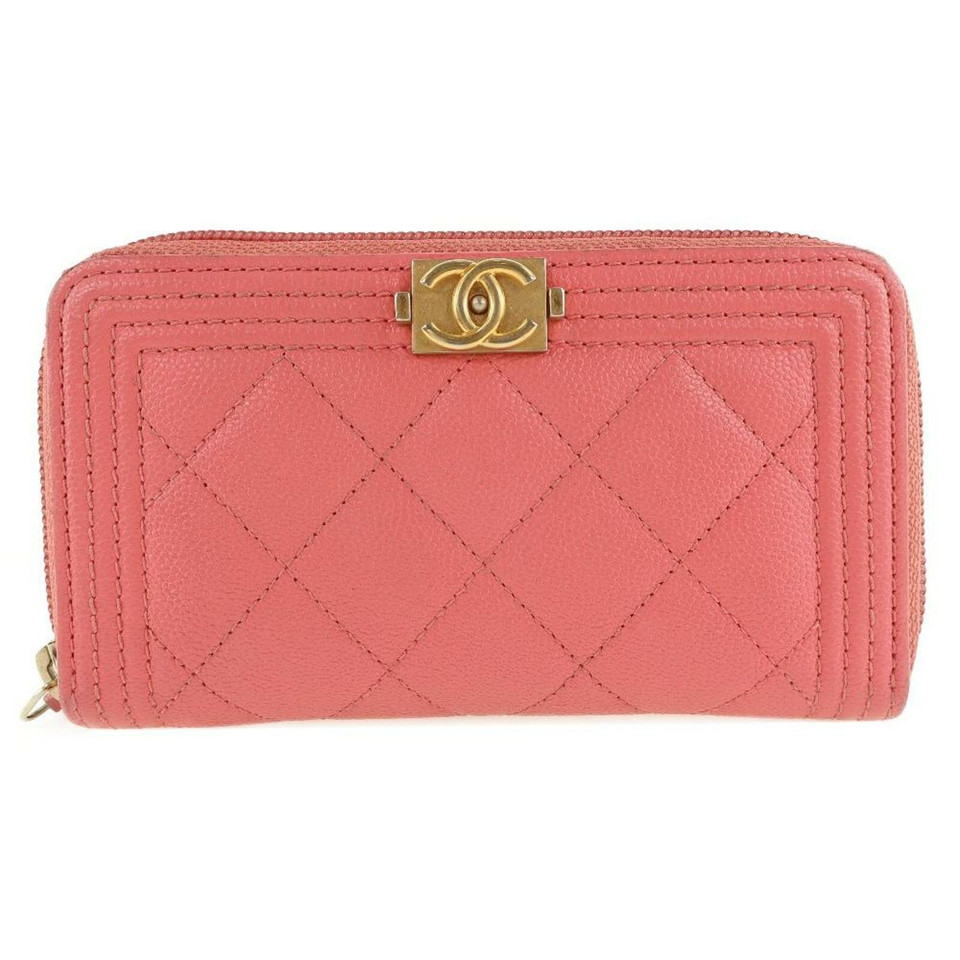 Chanel Boy Long Flap Wallet in Rosa / Pink