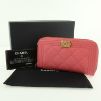 Chanel Boy Long Flap Wallet in Rosa / Pink