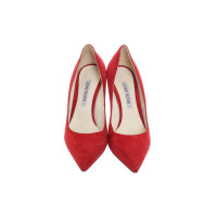 Luciano Padovan Pumps/Peeptoes Leather in Red