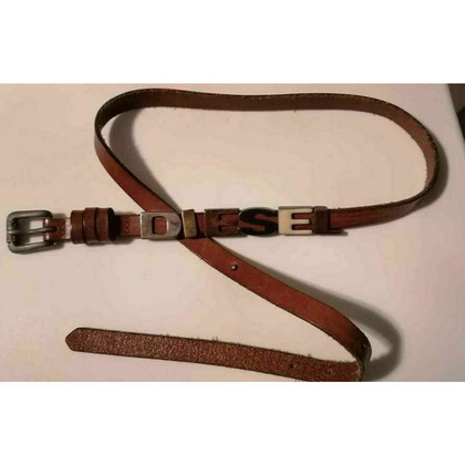 Diesel Belt Leather in Brown