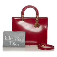 Christian Dior Lady Dior aus Leder in Rot