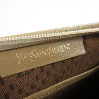 Saint Laurent Clutch Canvas in Beige