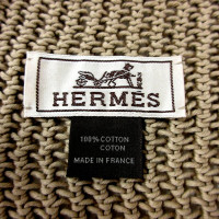 Hermès Sciarpa in Cotone in Beige