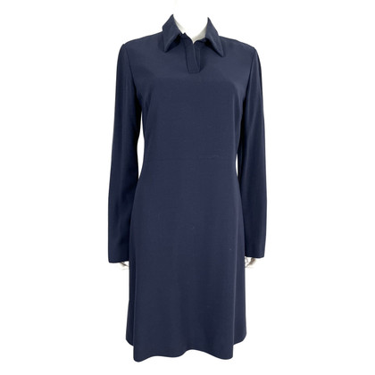 Jil Sander Kleid aus Wolle in Blau