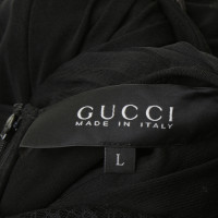 Gucci Schulterfreies Kleid mit Spitzeneinsatz
