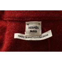 Hermès Breiwerk Kasjmier in Rood