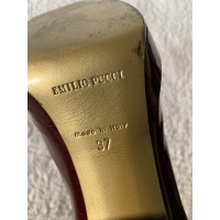 Emilio Pucci Sandals Patent leather in Bordeaux