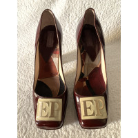 Emilio Pucci Sandals Patent leather in Bordeaux