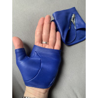 Causse Handschoenen Leer in Blauw
