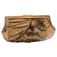 Anya Hindmarch Bronze Leder clutch Tasche