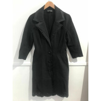La Perla Jacke/Mantel aus Baumwolle in Schwarz