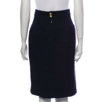 Chanel Skirt Wool in Blue