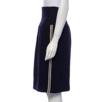 Chanel Skirt Wool in Blue