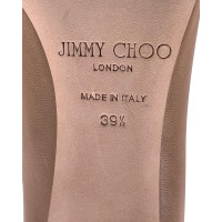 Jimmy Choo Sandalen aus Leder in Beige