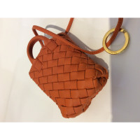 Bottega Veneta Sac à main/Portefeuille en Cuir en Orange