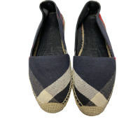 Burberry Chaussons/Ballerines en Toile en Bleu