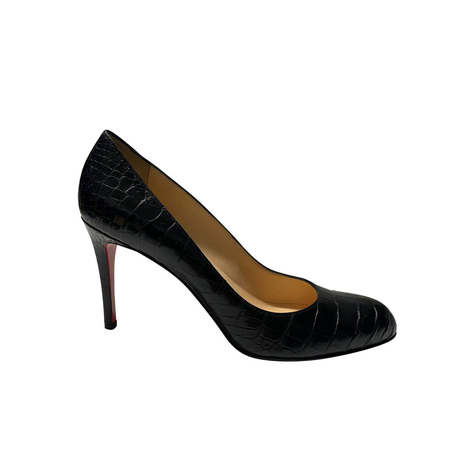 Christian Louboutin Sandalen Leer in Zwart