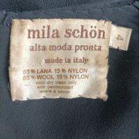 Mila Schön Concept Robe en Laine en Noir