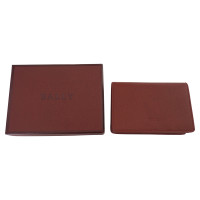Bally Täschchen/Portemonnaie aus Leder in Rot