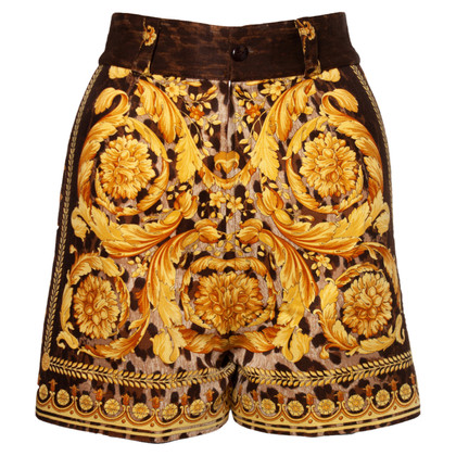 Gianni Versace Shorts Cotton in Brown