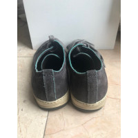 Lanvin Sneakers aus Leder in Grau