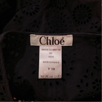 Chloé Jacke/Mantel aus Baumwolle in Schwarz