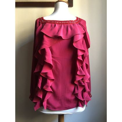 Blumarine Top Silk in Red